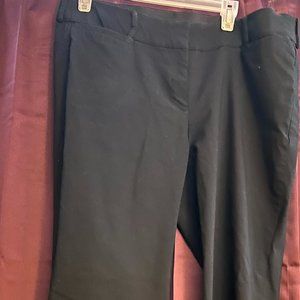 Lane Bryant women black smart stretch casual pants